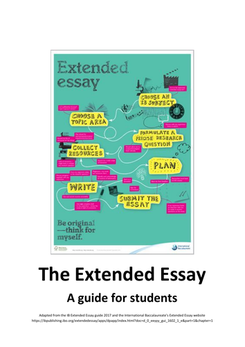 ib extended essay resources