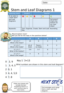 Stem and Leaf Diagram Worksheet | Teaching Resources