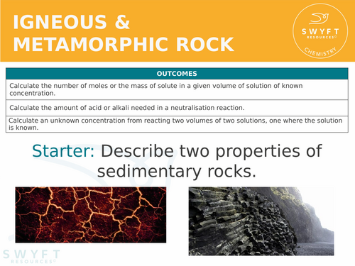 KS3 ~ Year 8 ~ Igneous & Metamorphic Rock