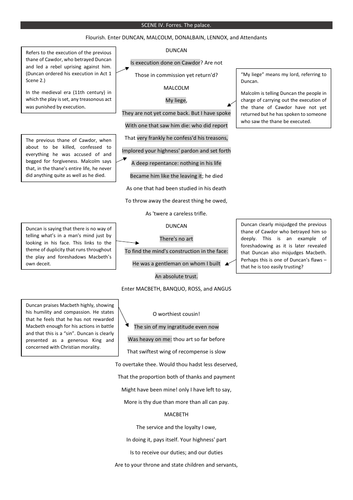 thesis in macbeth act 1