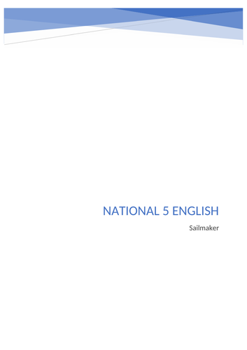 nat 5 english personal essay