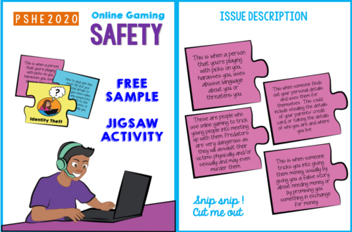 Online Gaming Dangers  Fun lessons, Fun online games, Teaching resources