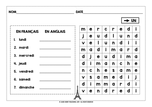 fsl-french-days-of-the-week-word-searches-teaching-resources