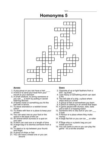 homonym-crosswords-and-word-searches-teaching-resources