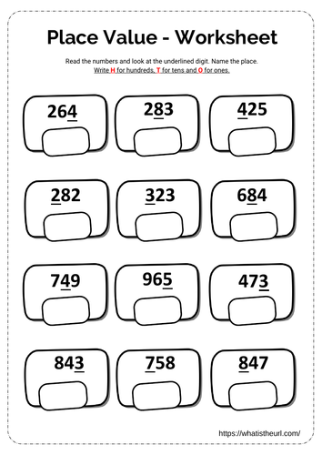 place value worksheets teaching resources