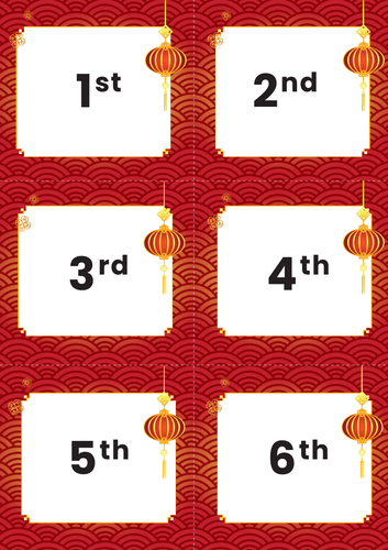 chinese new year sequencing activity