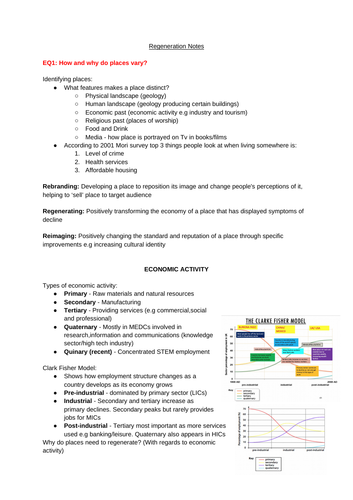 Regeneration Notes