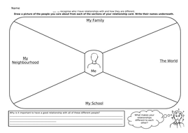 RE My Relationships Activity Worksheet KS1 | Teaching Resources