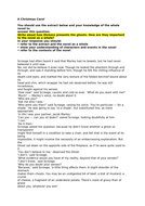 A Christmas Carol Example Answer | Teaching Resources
