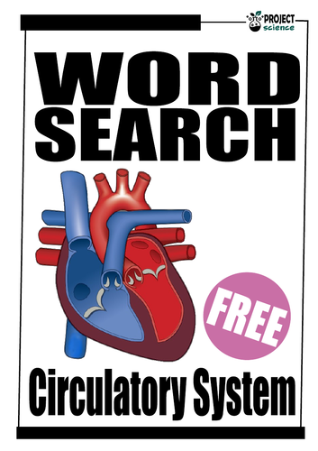 Circulatory System Word Search | Teaching Resources