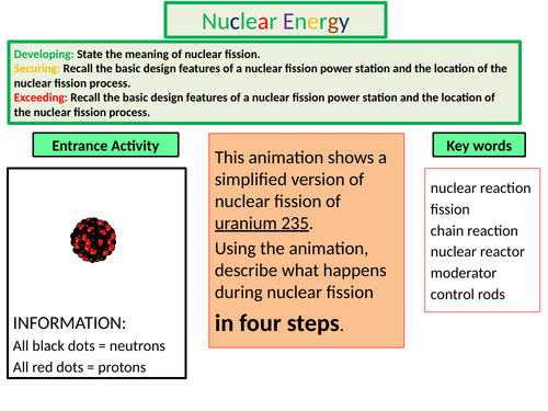 Nuclear Energy - Fission & Fusion - Bumper lesson pack | Teaching Resources