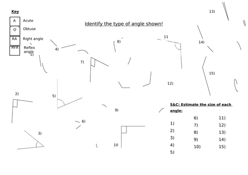 year 7 angles lessons teaching resources