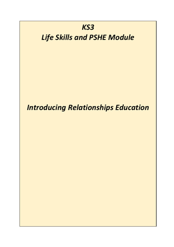 Relationships Education