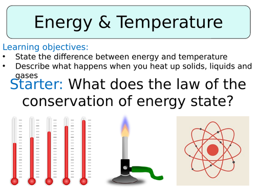 KS3 ~ Year 8 ~ Energy & Temperature | Teaching Resources