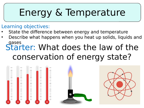 KS3 ~ Year 8 ~ Energy & Temperature