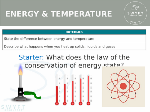 KS3 ~ Year 8 ~ Energy & Temperature