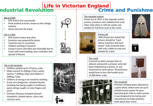 Victorian Britain Knowledge Organiser