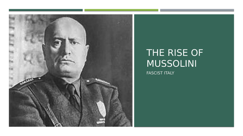 Rise of Mussolini | Teaching Resources