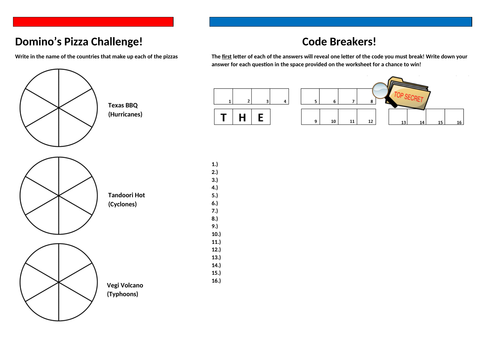Natural Hazards Revision Activity | Teaching Resources