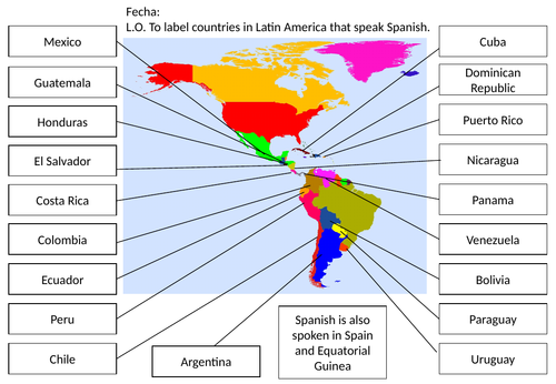 spanish speaking countries map