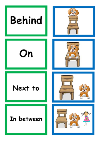 SEN/S+L - Positional Language Matching | Teaching Resources