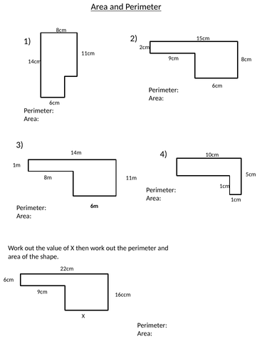 Area And Perimeter 