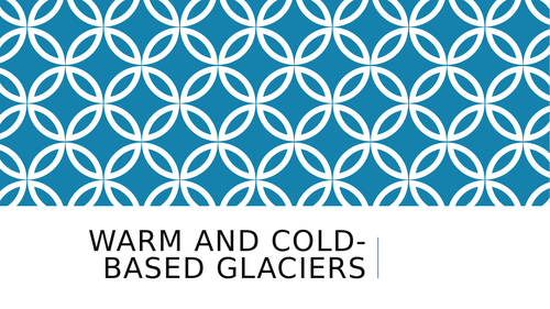 Warm and cold base glaciers
