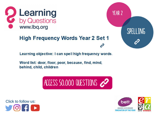 year-2-high-frequency-words-teaching-resources