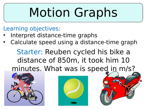 KS3 ~ Year 8 ~ Motion Graphs