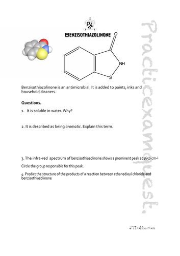 Benzisothiazolinone: Practicexamquest