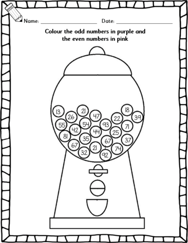 Year 1 Year 2 Mastering Odd and Even Numbers in KS1 Maths: 2 Poster Set ...