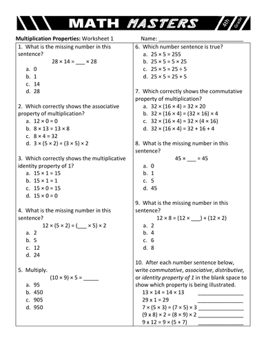 common core math multiplication