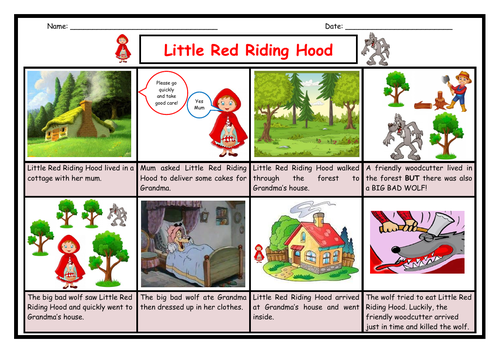 Big Write Little Red Riding Hood Teaching Resources