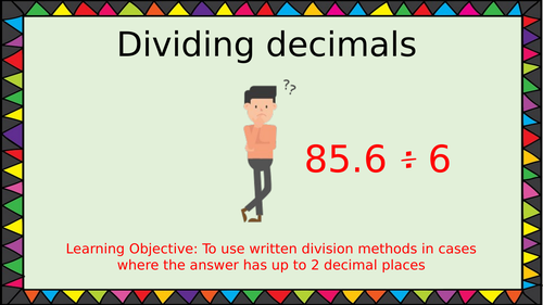 Maths Dividing decimals by integers Year 6 | Teaching Resources