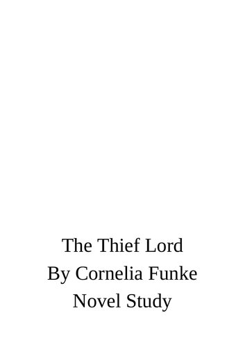 The Thief Lord by Cornelia Funke Read and Respond
