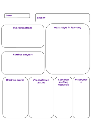 Lesson evaluation sheet | Teaching Resources