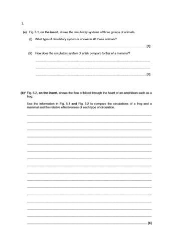 OCR A-LEVEL BIOLOGY A 3.3 Animal Transport Resource Bundle -contains