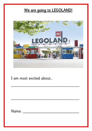 Activity Booklet for KS1 Legoland Trip | Teaching Resources