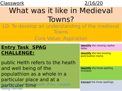 Public Health Medieval Towns