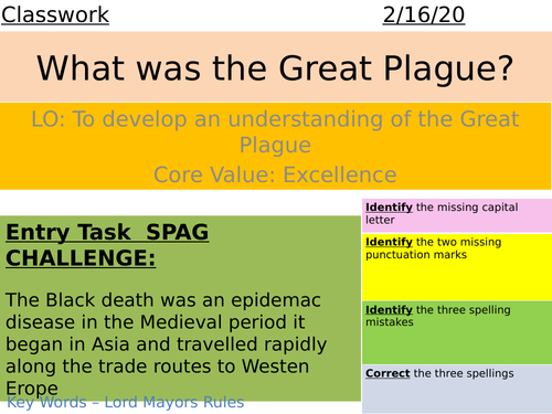 The Great Plague - AQA