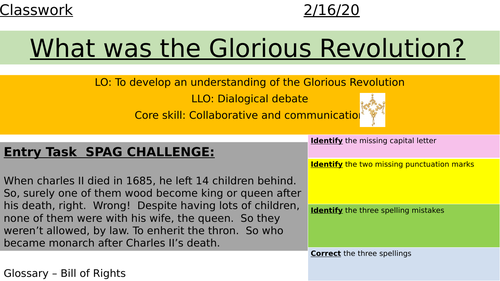 The Glorious Revolution