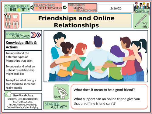 Managing friends + Friendship - PSHE Lesson | Teaching Resources