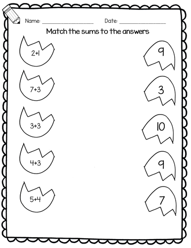 easter maths worksheets for reception and year 1 counting number