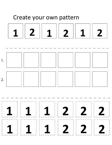 teaching preschoolers about patterns teaching resources