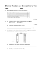 aqa ks3 chemical reactions teaching resources