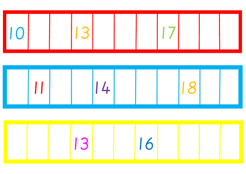 Missing Numbers 10-20 | Teaching Resources