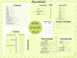 SURVIVAL KIT WORKSHEET for GCSE FOUNDATION | Teaching Resources