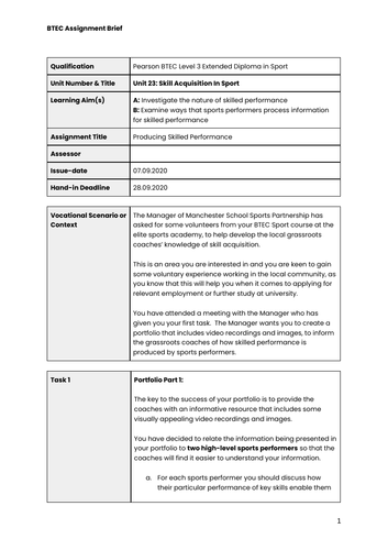 BTEC Level 3 In Sport - Unit 23 Complete Package | Teaching Resources