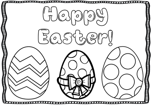 Easter colouring sheets | Teaching Resources