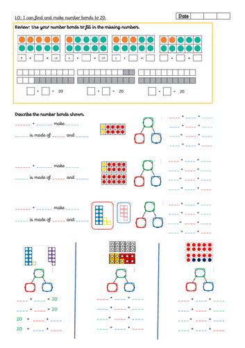 number-bonds-to-20-teaching-resources